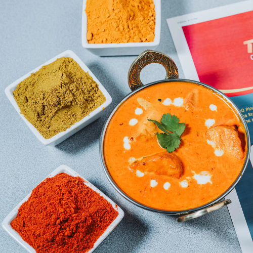 Atlas Veggie Combo - A delicious assortment of vegetarian dishes served with injera.